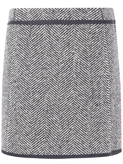 JIL SANDER JIL SANDER "102 W TRIM" SKIRT