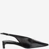 Jil Sander 35 Leather Slingback Pumps