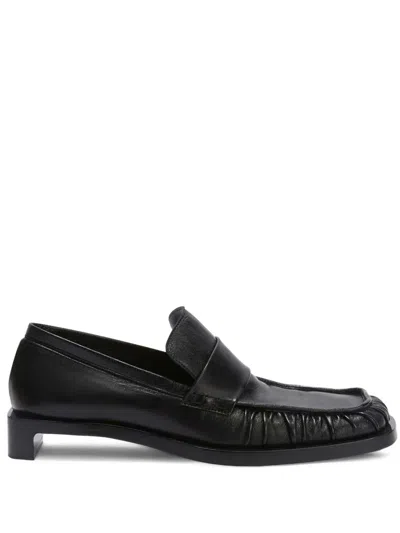 JIL SANDER LEATHER LOAFERS