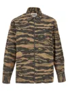 Jil Sander Printed Zip-up Overshirt In Multicolor