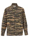Jil Sander Printed Zip-up Overshirt In Multicolor