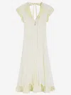Jil Sander Silk Georgette Ruching Dress