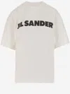 Jil Sander Cotton Jersey T-shirt With Logo In Multi