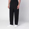 Jil Sander Midnight Blue Pants In Technical Gabardine Men In Animal Print