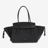 Jil Sander Voyage Small Leather Bag In Black