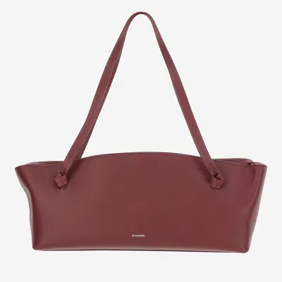Jil Sander Leather Bag In Brown