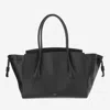 Jil Sander Medium Voyage Drawstring Shoulder Bag In Black