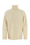 Jil Sander Wool Sweater With Turtleneck And Ribbed Texture