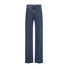 Jil Sander Indigo Blue Cotton 114 Treated Trousers In Blue