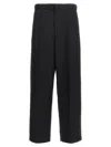 Jil Sander Wool Straight-leg Trousers In Black