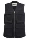 JIL SANDER JIL SANDER 14 SATIN ZIPPED VEST