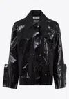 Jil Sander 15 Sport Button-up Jacket In Black
