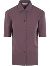 Jil Sander 150 Oversized Shirt In Brown