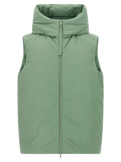 JIL SANDER 160 GILET GREEN