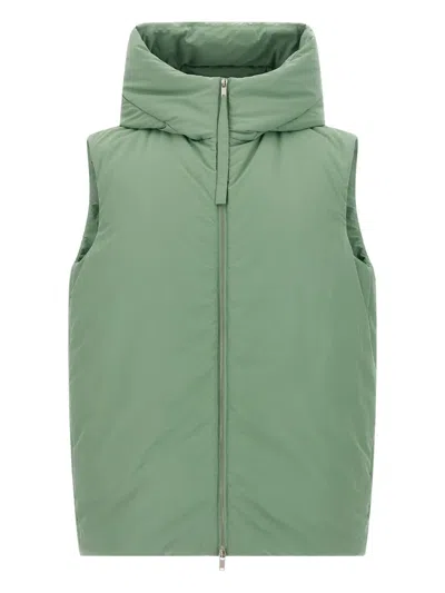 JIL SANDER 160 HOODED PADDED GILET