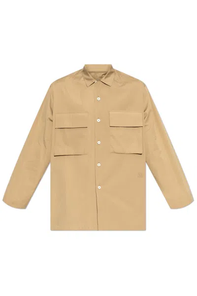 Jil Sander 167 Emb Shirt In Beige