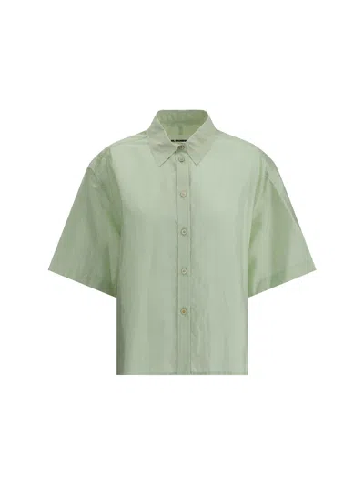 Jil Sander 167 Shirt In Soft Pigment Green