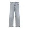 Jil Sander Antartic Blue Cotton 183 Aw 23 Treated Trousers In Brown