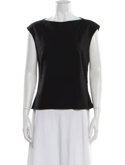Pre-owned Jil Sander 1990's Wool Top In Black