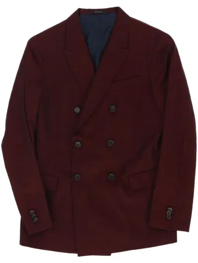 Pre-owned Jil Sander 2000s Double-breasted Blazer In Red