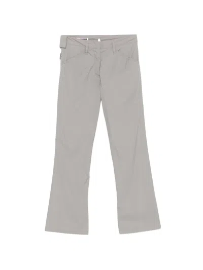 Pre-owned Jil Sander 2000s Multi-pocket Trousers In Gray
