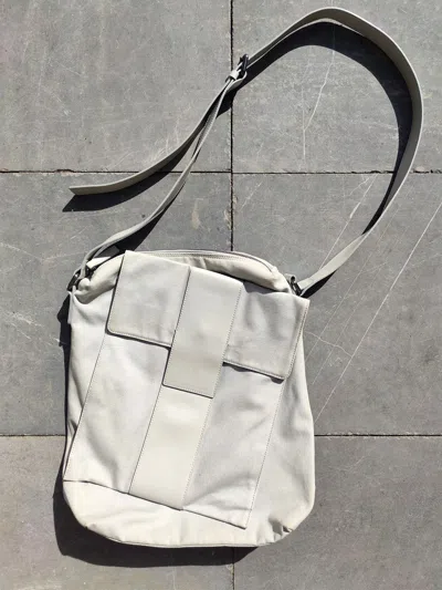 Pre-owned Jil Sander 2008  Raf Simons Nylon Crossbody Bag In White