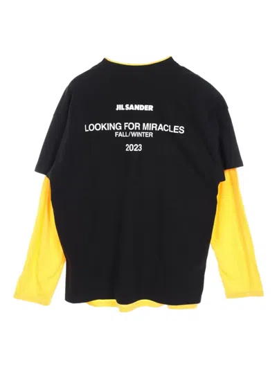 Pre-owned Jil Sander 2010 Layered T-shirt In Black
