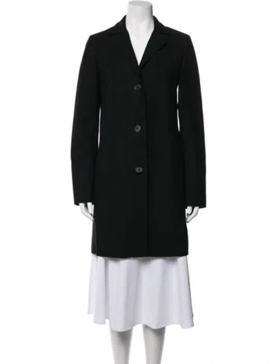 Pre-owned Jil Sander 2010's Virgin Wool Coat In Black