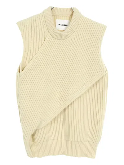 Pre-owned Jil Sander 2010s Knitted Vest In Neutral