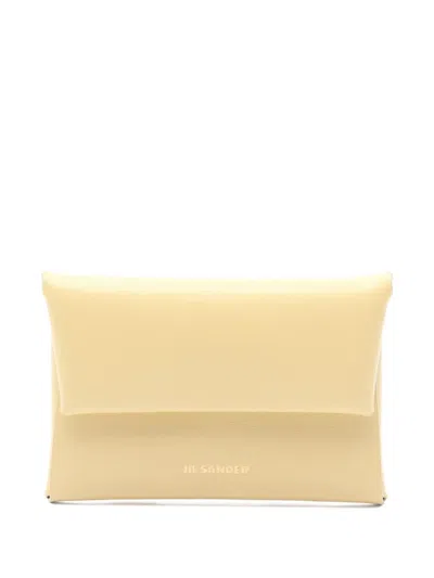 Pre-owned Jil Sander 2010s Leather Coin Purse In Neutral