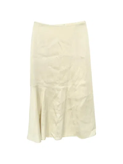 Pre-owned Jil Sander 2010s Panneled Midi Skirt In Neutral