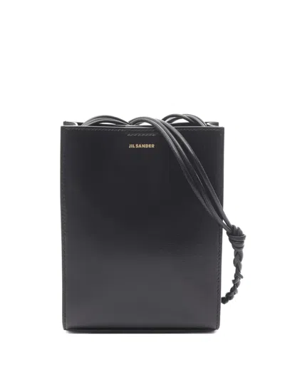 Pre-owned Jil Sander 2010s Tangle Leather Mini Bag In Black