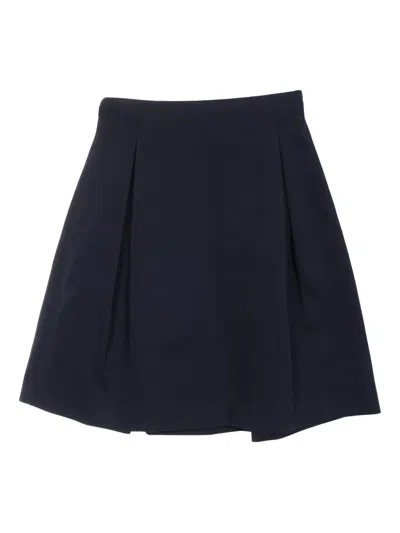 Pre-owned Jil Sander 2010s Zip Mini Skirt In Blue