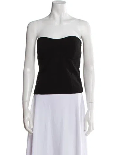 Pre-owned Jil Sander 2012 Bustier Crop Top In Black