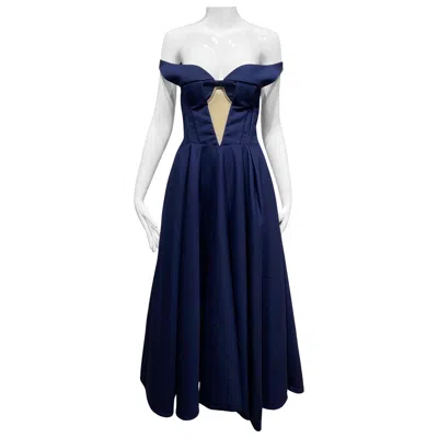 Pre-owned Jil Sander 2012  By Raf Simons Navy Blue Cocktial Dress