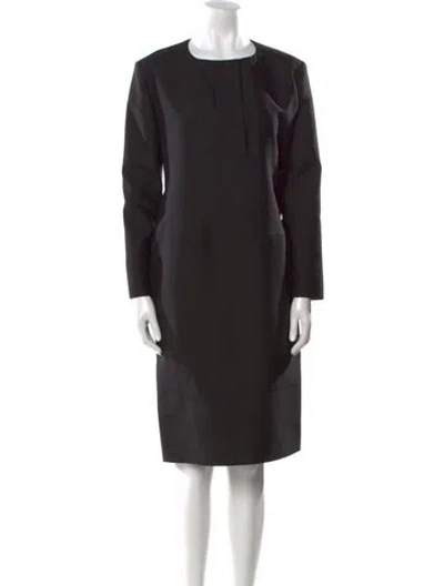 Pre-owned Jil Sander 2012 Knee-length Dress In Black