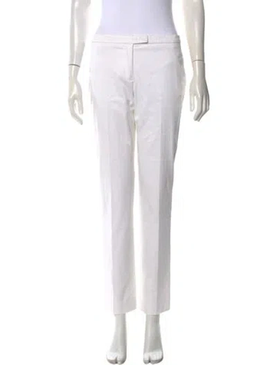Pre-owned Jil Sander 2012 Straight Leg Pants In White
