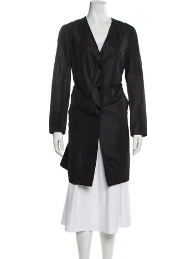 Pre-owned Jil Sander 2012 Trench Coat In Black