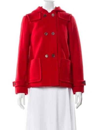 Pre-owned Jil Sander 2012 Virgin Wool Jacket In Red