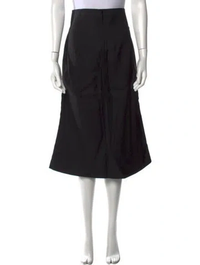 Pre-owned Jil Sander 2013 Midi Length Skirt In Black