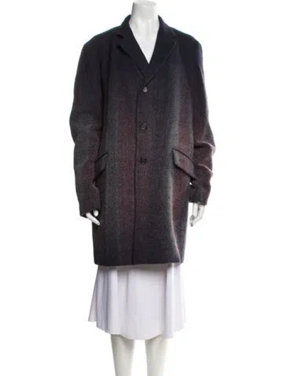 Pre-owned Jil Sander 2013 Wool Coat In Blue