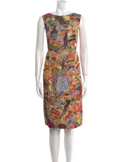Pre-owned Jil Sander 2014 Knee-length Dress In Multi