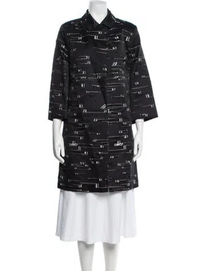 Pre-owned Jil Sander 2014 Printed Trench Coat In Multi