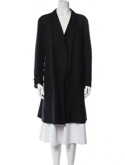 Pre-owned Jil Sander 2014 Trench Coat In Blue