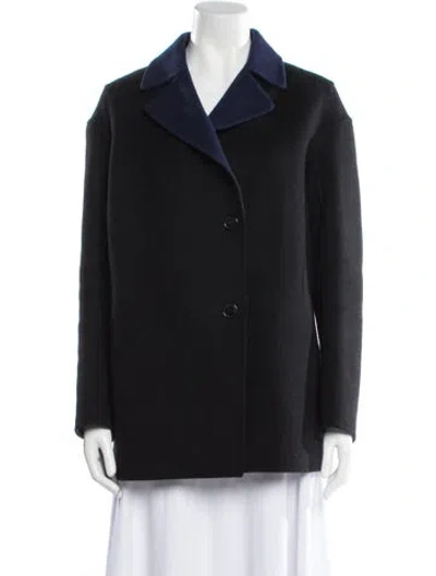 Pre-owned Jil Sander 2014 Virgin Wool Jacket In Black