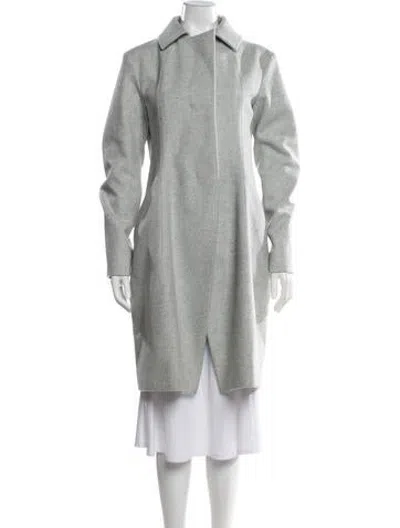 Pre-owned Jil Sander 2014 Wool Coat In Grey