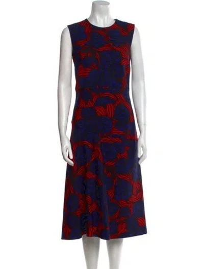 Pre-owned Jil Sander 2015 Midi Length Dress In Blue