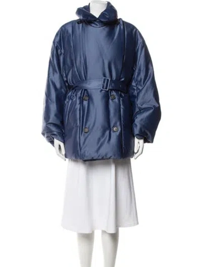 Pre-owned Jil Sander 2017 Down Down Coat In Blue
