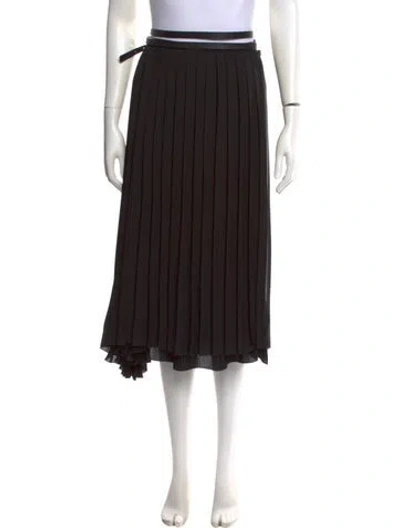 Pre-owned Jil Sander 2017 Midi Length Skirt In Black