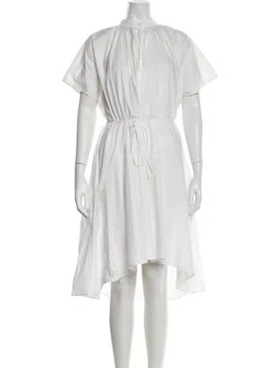 Pre-owned Jil Sander 2017 Mini Dress In White
